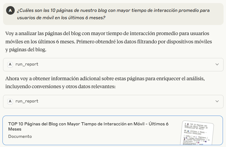 ¿Cuáles son las 10 páginas de nuestro blog con mayor tiempo de interacción promedio para usuarios de móvil en los últimos 6 meses?