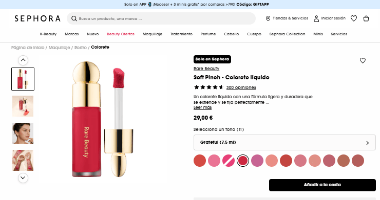 Producto Sephora - Hot On Social Media